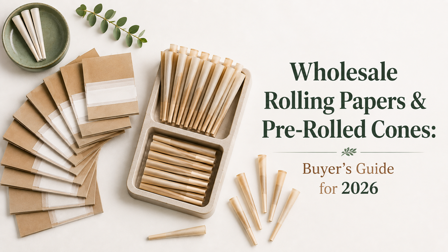 Wholesale Rolling Papers & Pre-Rolled Cones: Buyer's Guide for 2026