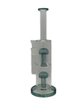 13-inch double chamber straight glass bong in bulk
