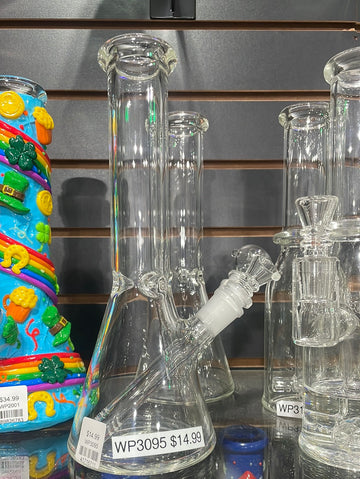 Clear Beaker - Beaker with down steam and bowl piece | 10"