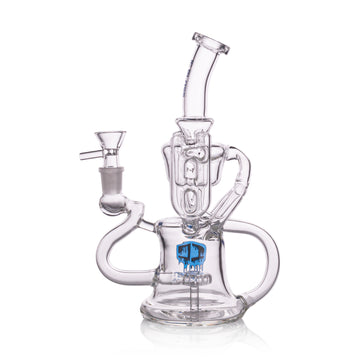 IC Glass Premium Design Recycler Bong with Matrix Perc – High-Quality Glass Water Pipe wholesale distributor (ICRE72)
