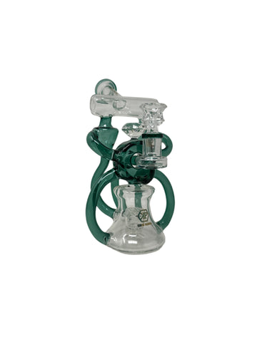 King Pluto - Double Deck Recycler Dab Rig with Diamond Knob
