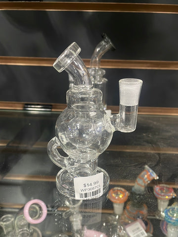 Cali Crown - 4.5" Round Shaped Recycler Water Pipe