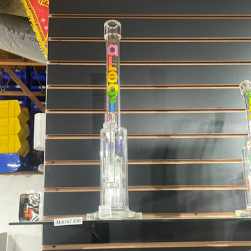 Aleaf 18" straight tube - Multi color Logo | Extra Long Tree Perc