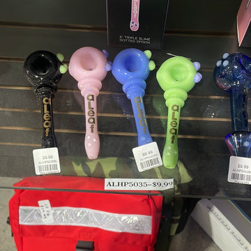 ALEAF 4" Triple Slime Dotted Spoon | Assorted 5 Colors