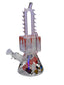 Chain Saw recycler beaker | Dual Chamber bong
