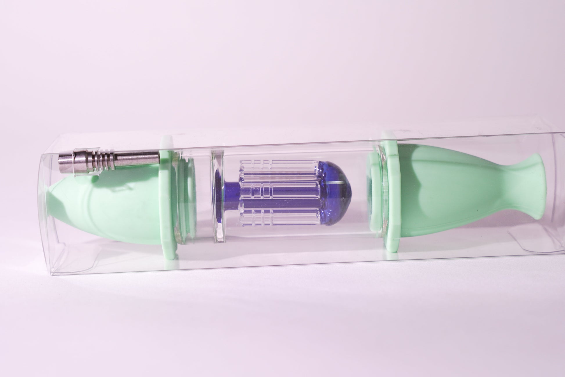 Aleaf Silicon Nectar Collector with Glass Matric Perk and Titanium Tip - SL122C for Wholesale Cannabis Accessories