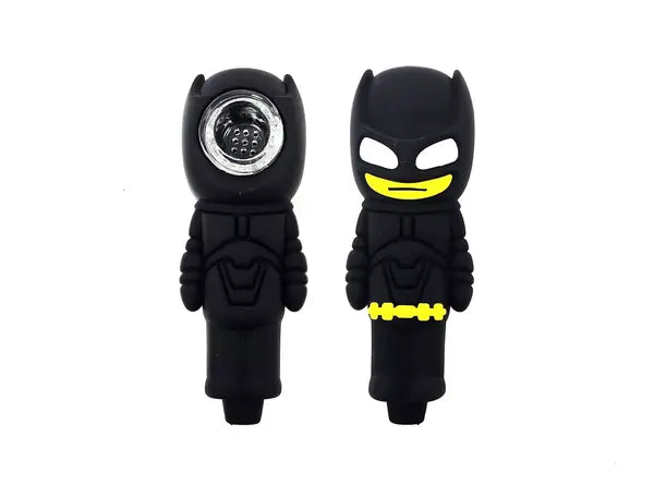 Batman-themed silicone smoking pipe – wholesale cannabis accessory