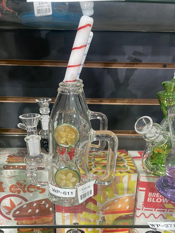 Water Pipe - Water pipe with Strawberry's icon added WP611-CLEAR