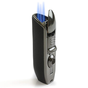Scorch Torch - Dual Flame Torch with built in Retractable V cigar & Cigar Table| 6pc/Box | ST61781