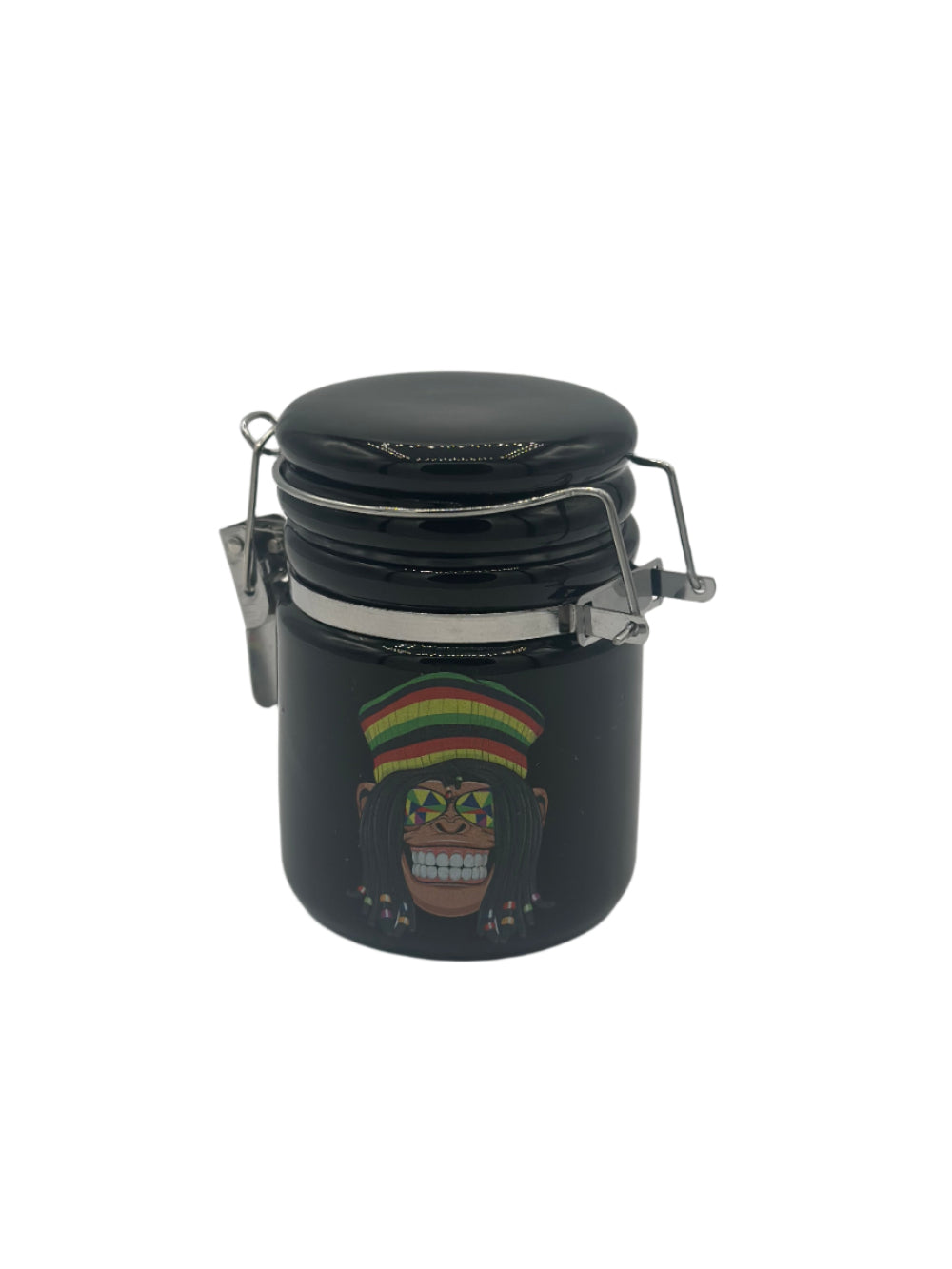 Ceramic storage jar with smell-proof wooden lid – bulk accessory
