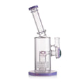 Clear borosilicate water pipe featuring metric perc