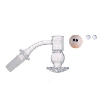 Colorful dab kit with carb cap, terp pearls, and sticker by IC GLASS