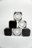 Clear Glass Dab Jars with Black Cap For Dab Extracts | Wax Concentrates | 12 pc/bag