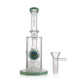 Durable percolator water pipe for dry herb smoking