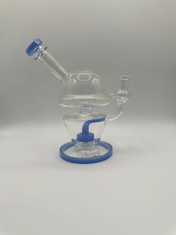 Fab Egg Rig with Colored Base and Mouthpiece | RI1026 | Wholesale Glass Water Pipe