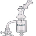 Functional glass art recycler with banger for head shops and smoke retailers