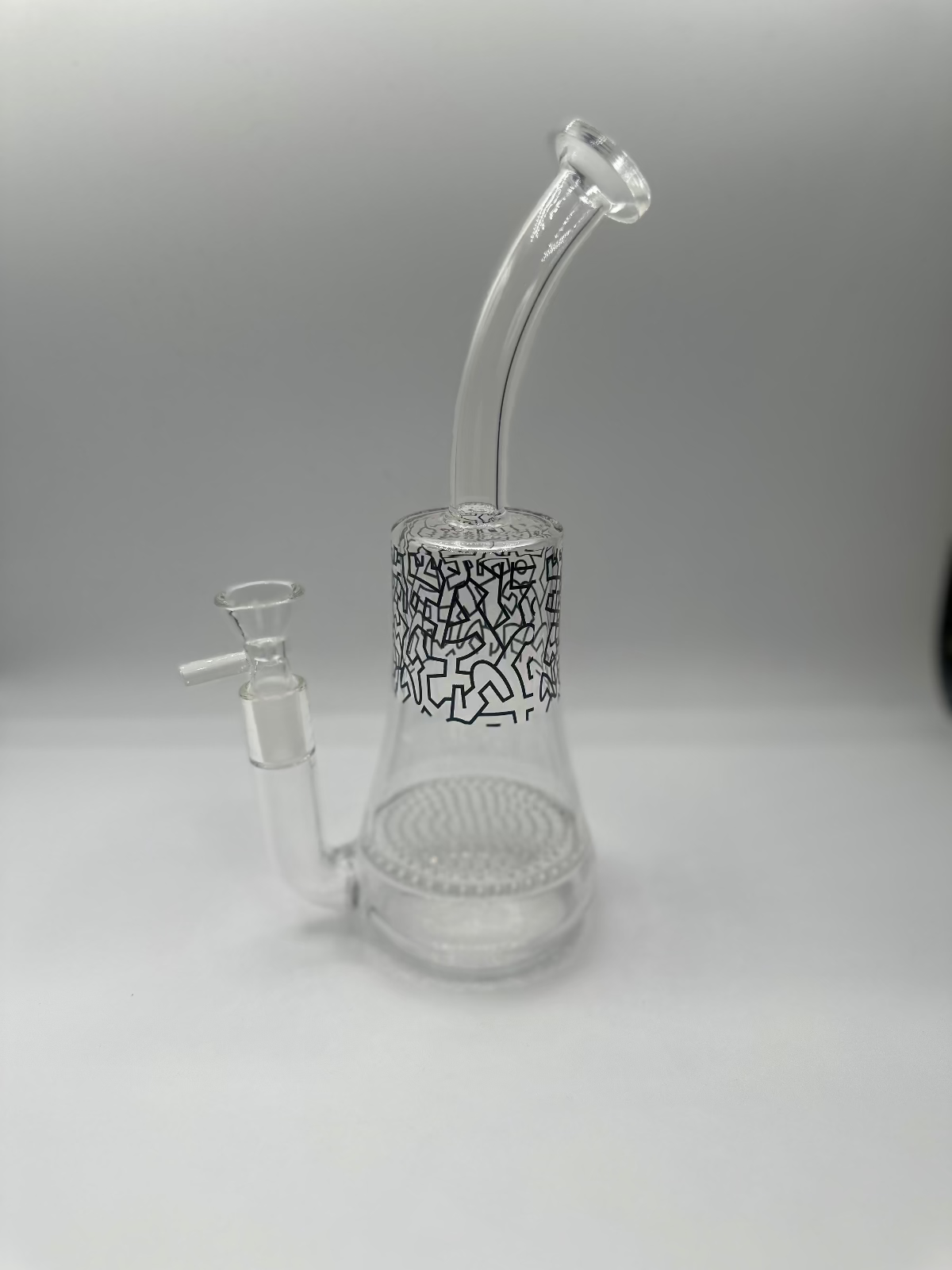 Glass Water Pipe with Honeycomb Diffuser