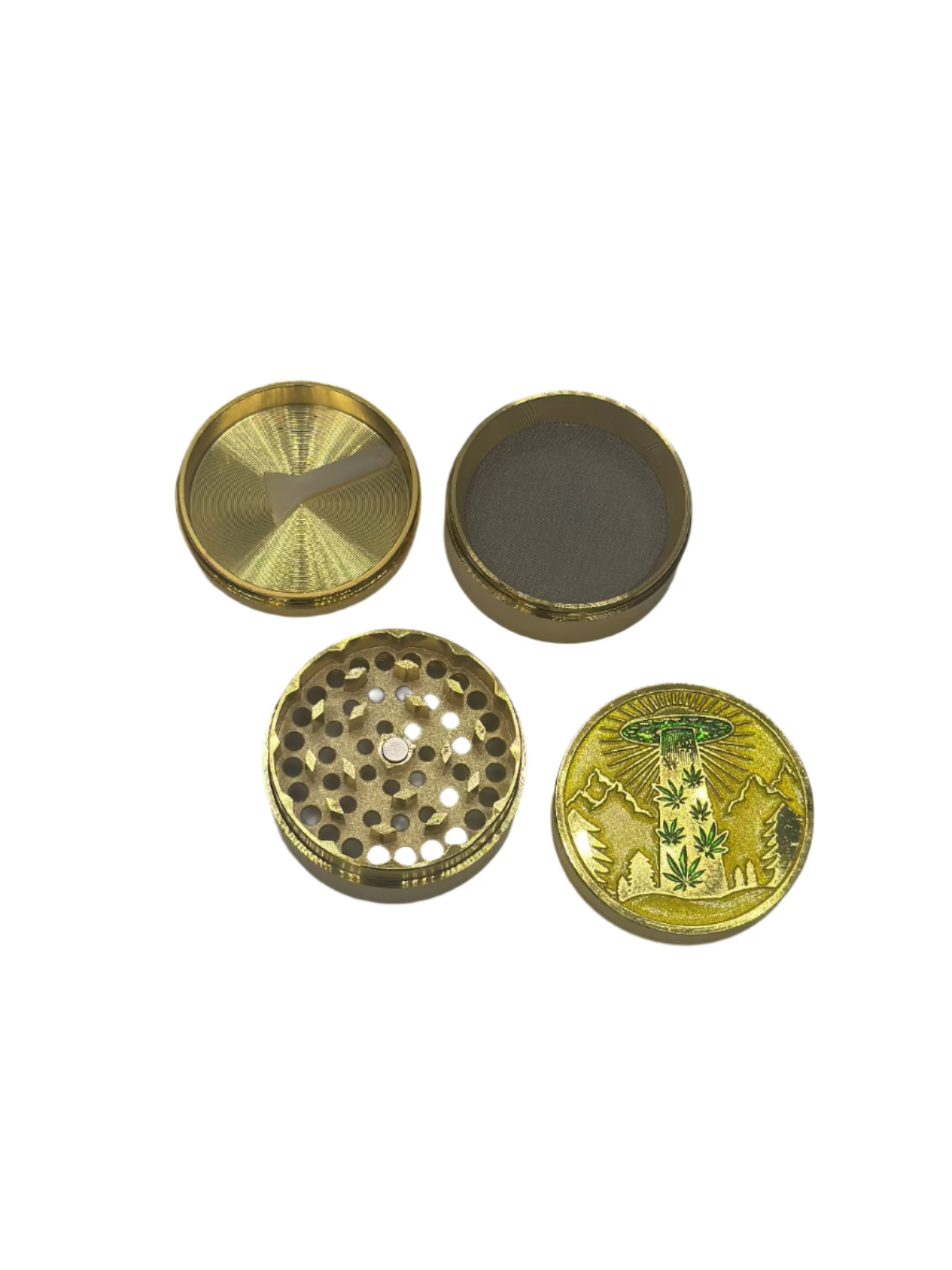 Gold 4-Piece Herb Grinder