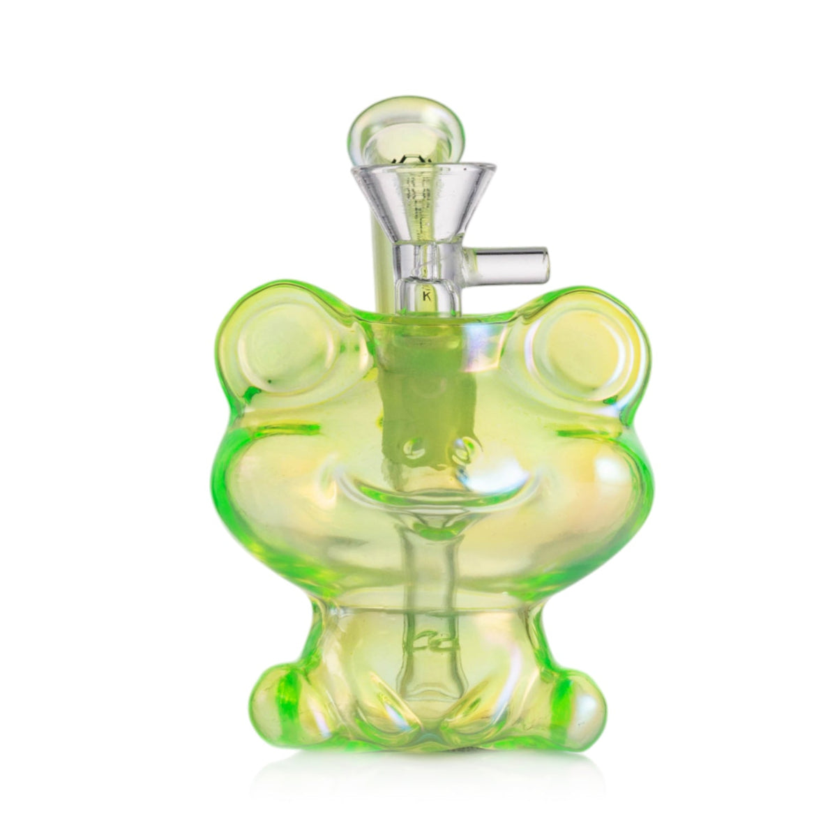 Green frog glass Bong