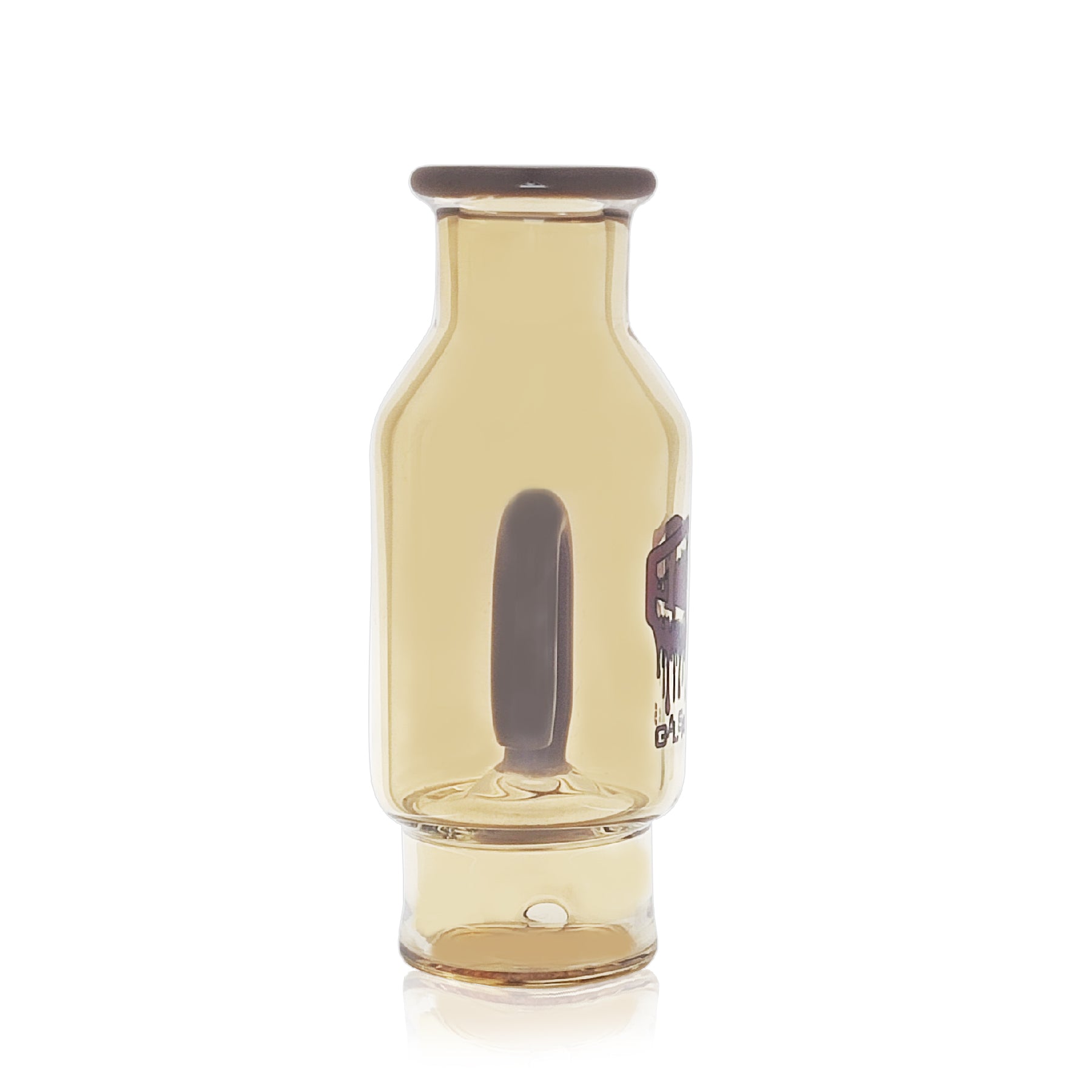 Hook perc Puffco glass attachment by IC Glass side view