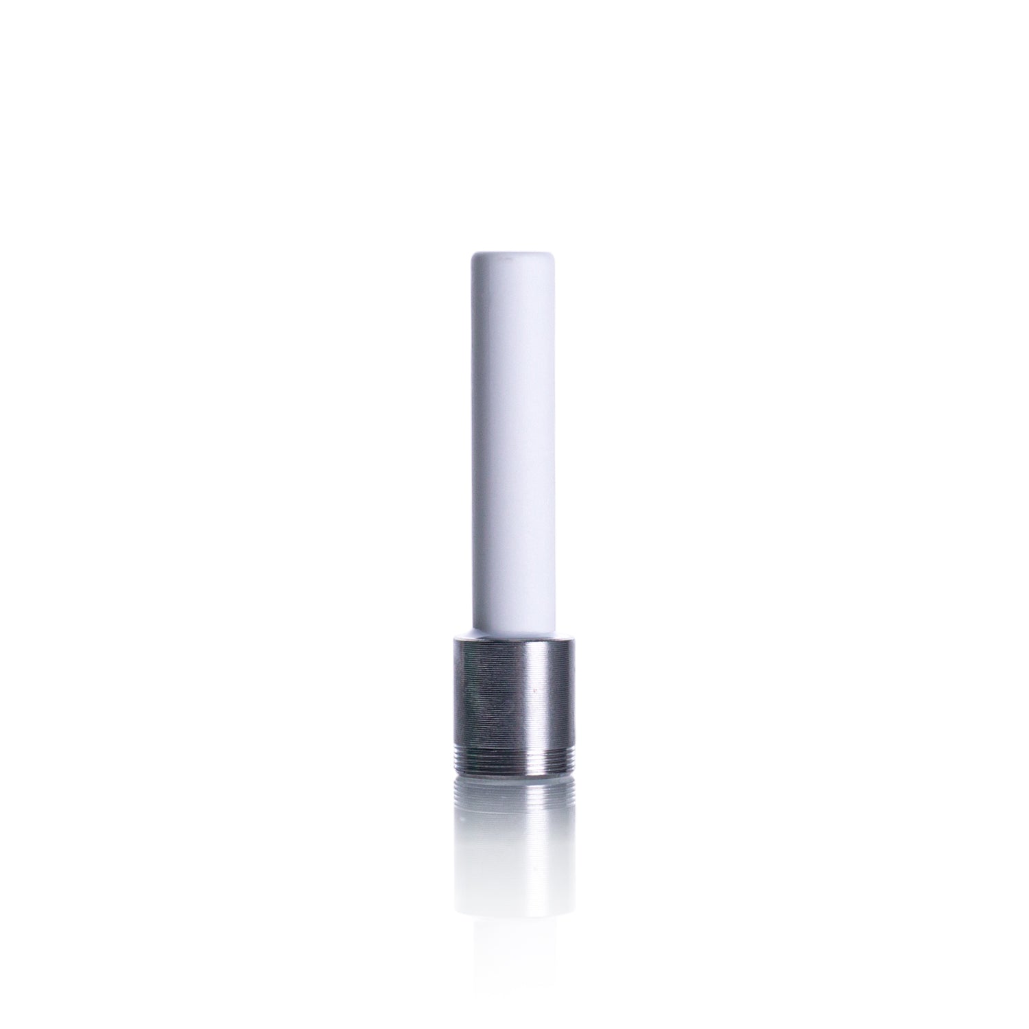 Pack of 5 ICCT 10mm screw-on ceramic tips, reusable and heat-resistant for smooth smoking sessions.