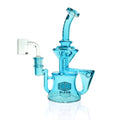 IC GLASS clear glass recycler with banger attachment for concentrates