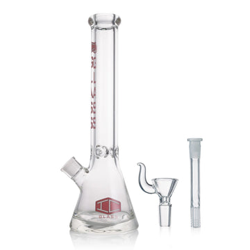 IC GLASS heavy base beaker bong with tree arm perc downstem for smooth filtration