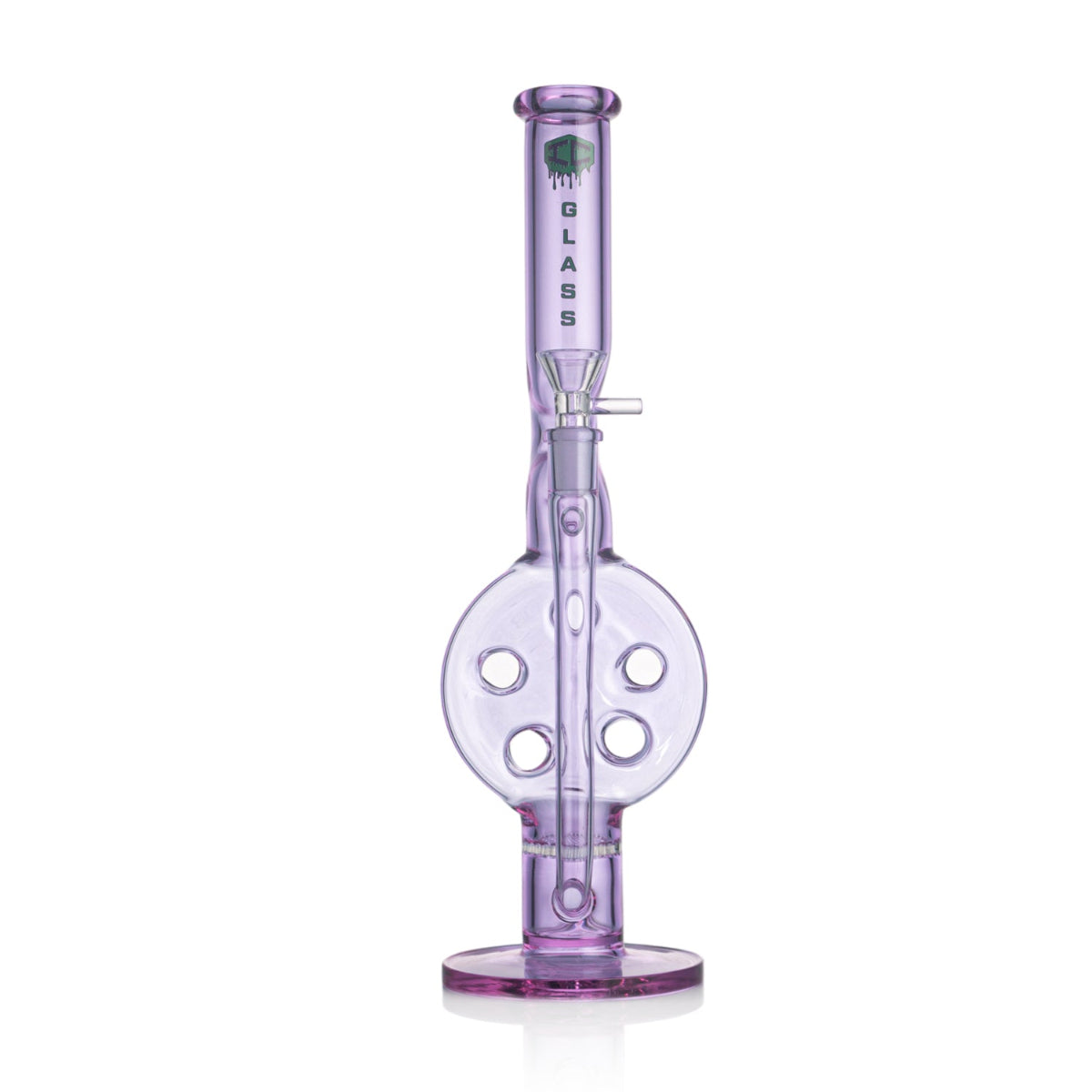 IC Glass 13" Swiss perc and honeycomb recycler bong