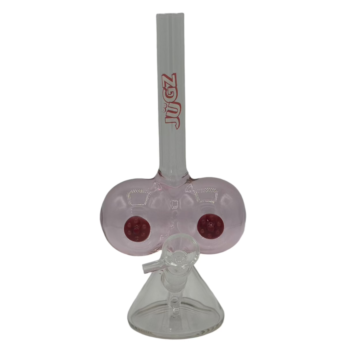 Jugz beaker A-cup bong with built-in downstem and glass bowl