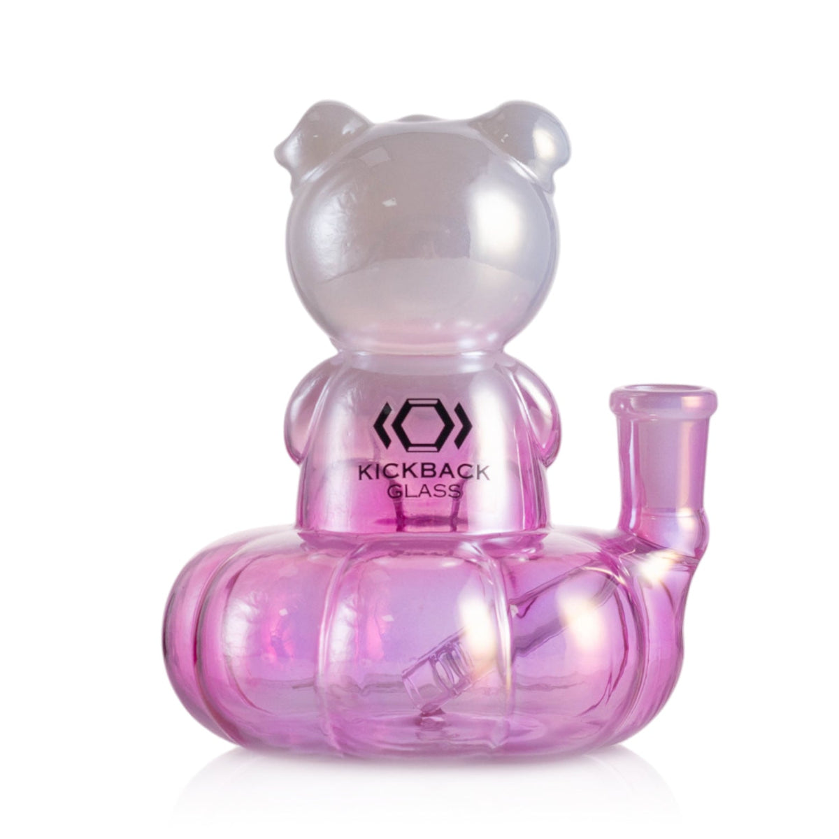 Kickback Glass bear water bong with matching bowl