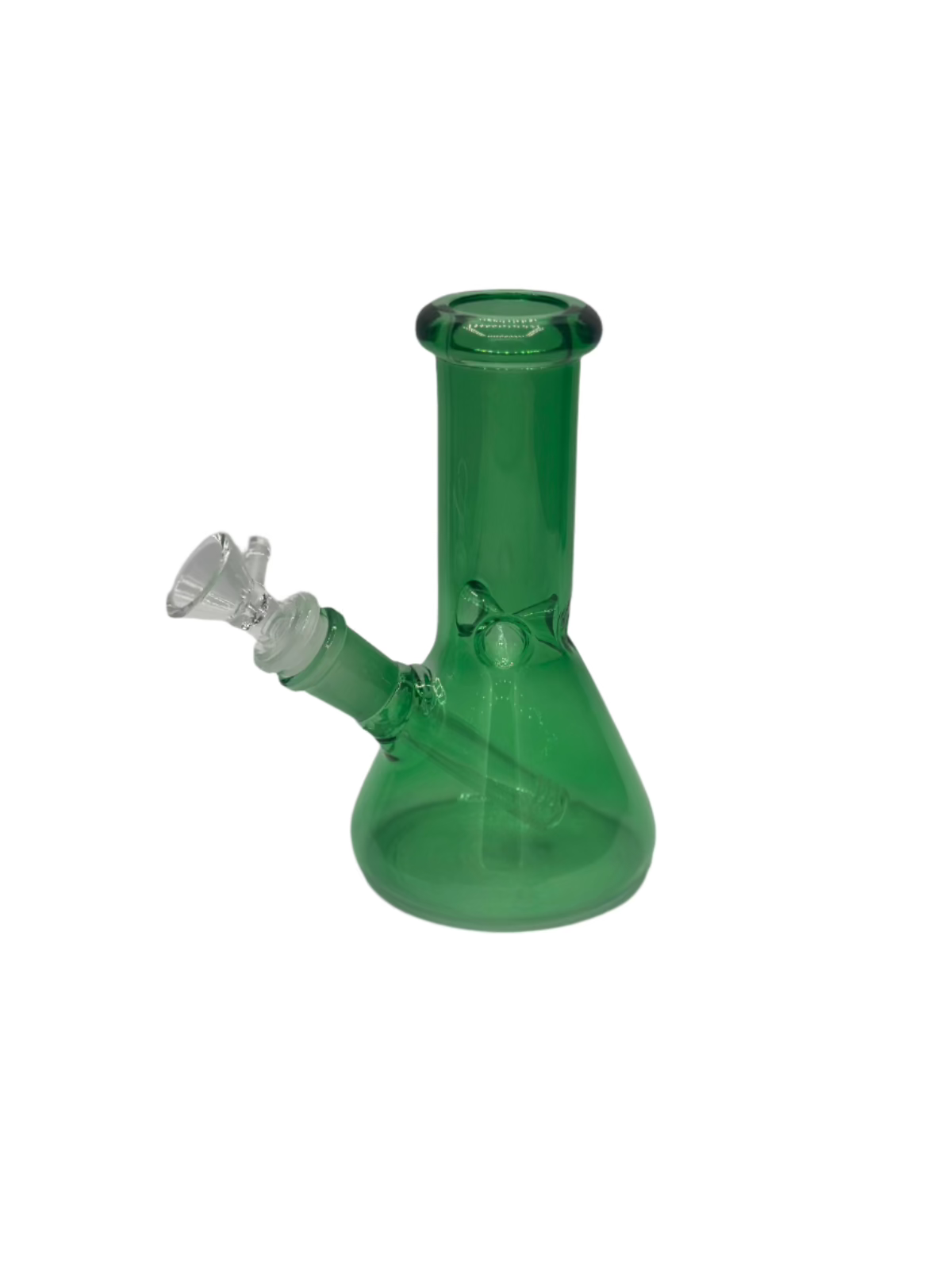 Mini Glass Beaker Bong Green