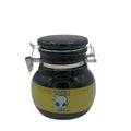 Modern ceramic kitchen jar with silicone seal for freshness