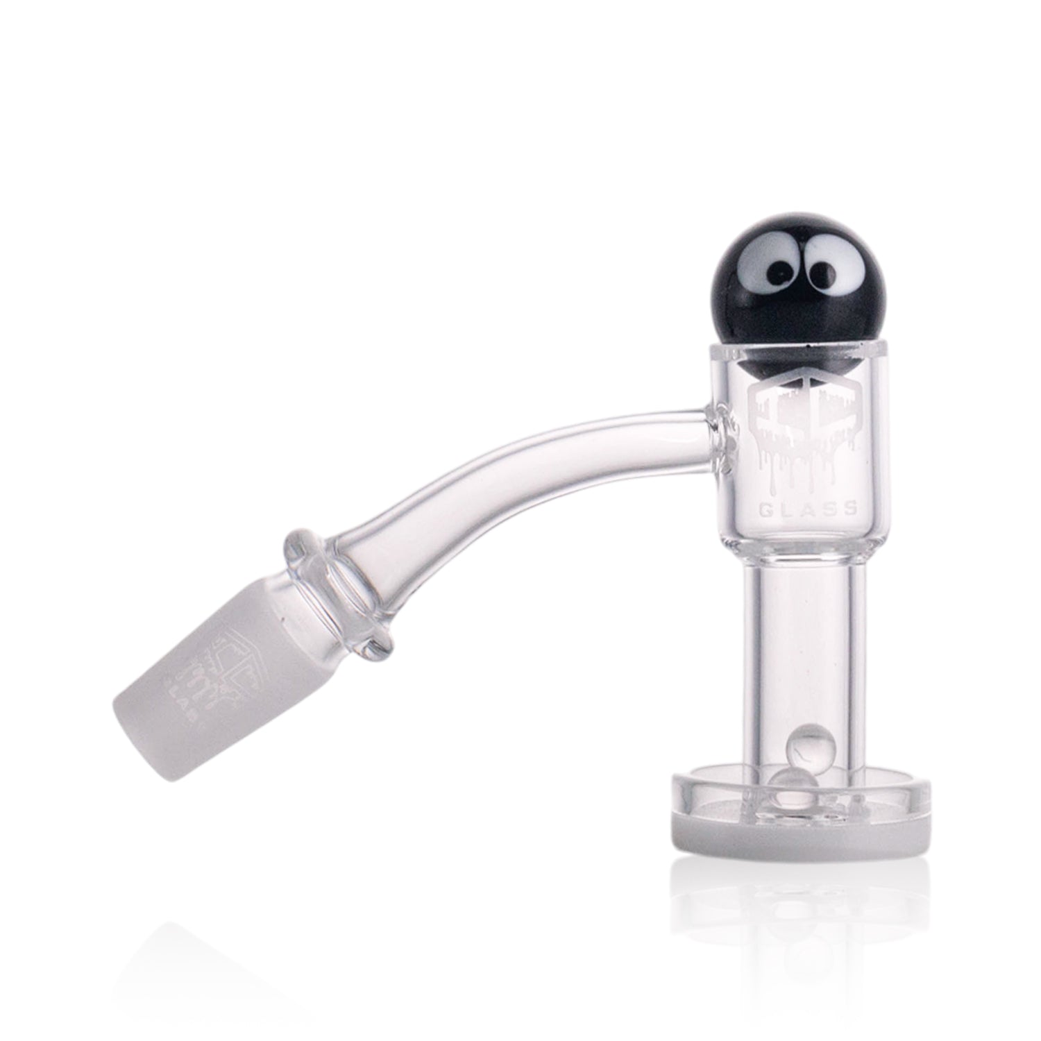 Premium glass dab rig black