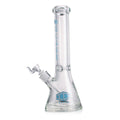 Side view of 14” IC GLASS beaker bong for smoke shops