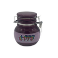Small airtight ceramic container with lid for dry goods or herbs