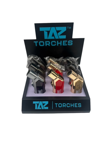TAZ metal torch with 4 jet flames – display of 9 units