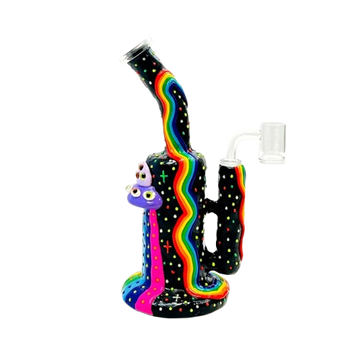 Aleaf 7" Ugly Pretty Frog House Ceramic Bong | Wholesale waterpipe distributor in California | AL6209