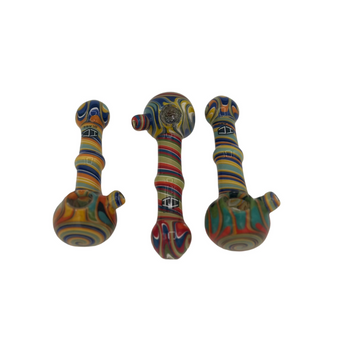 IC GLASS - swirl & wig wag design hand