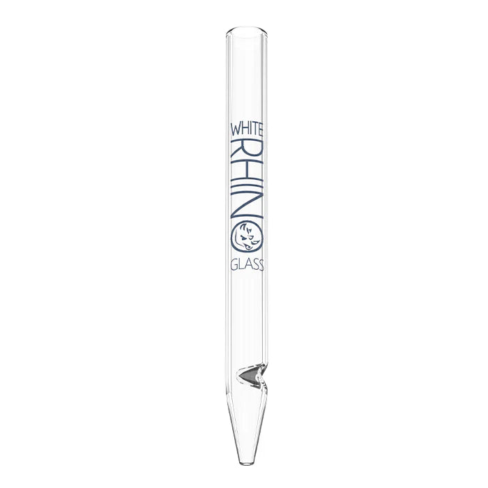 White Rhino Quartz Glass Straw clear glass