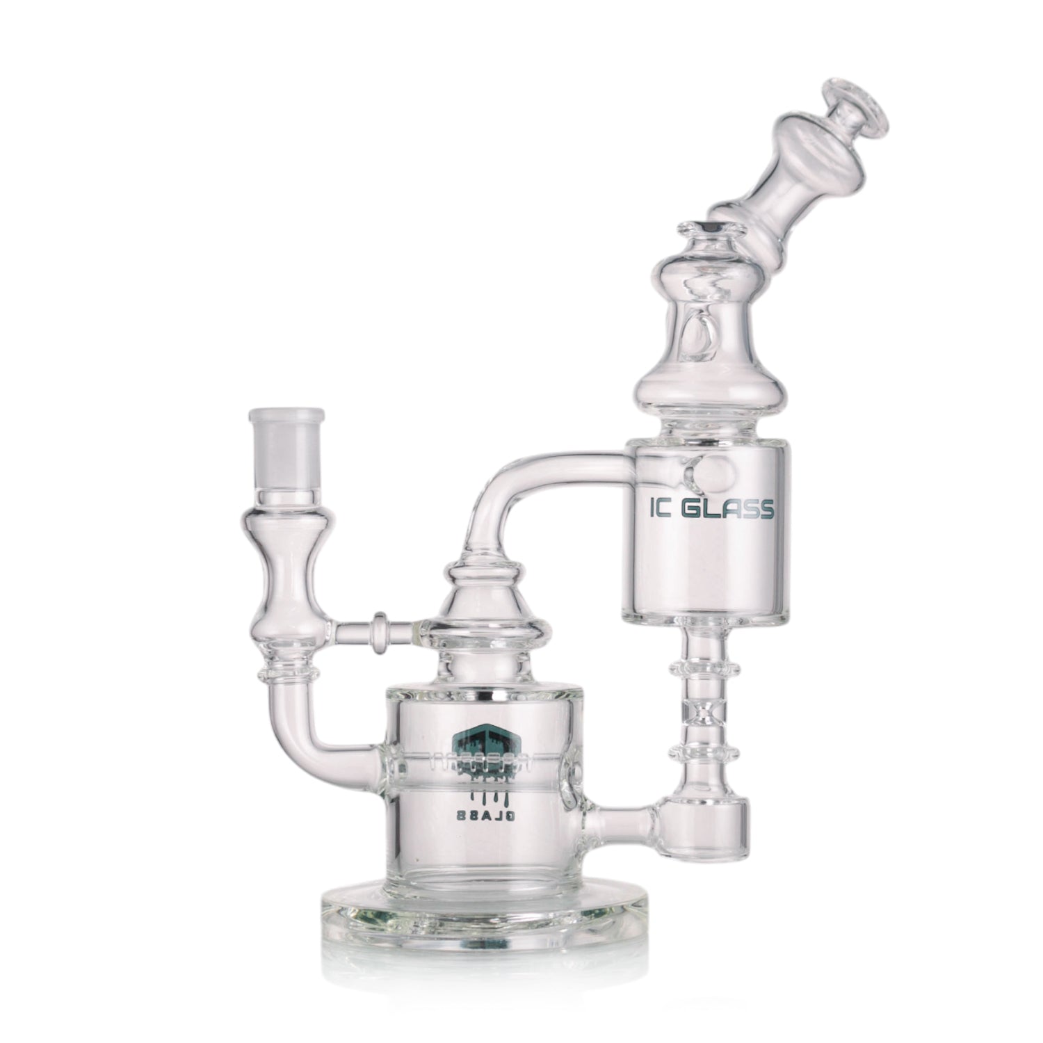 Wholesale IC Glass recycler dab rig with included quartz banger for concentrates and flower