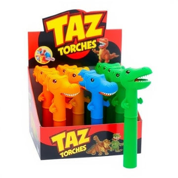 Taz Torches - Mini Cartoon Dinosaur Torches |12pc/Box | TT75BBOX