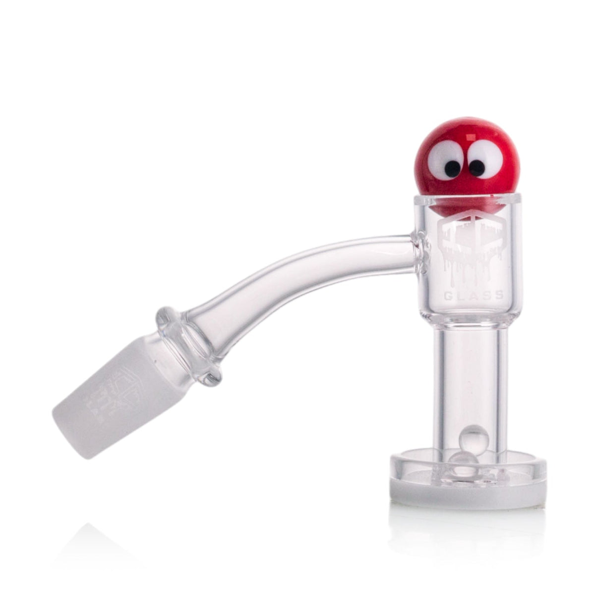 dab rig set with carb cap and terp balls red