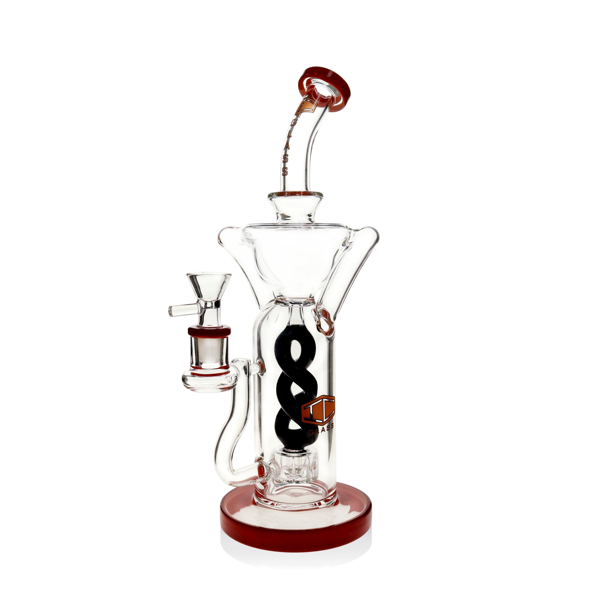 dual color recycler bong