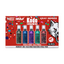 YoCan Wulf Kodo Xray Series Knife Kit 15-piece box set, featuring five colorful vape devices (green, blue, purple, teal, and red) printed on a bright red box with a wolf graphic.
