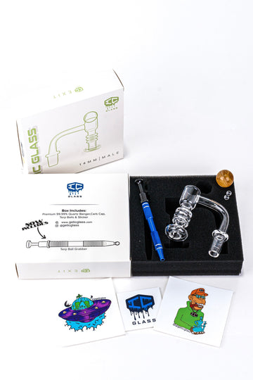 IC Glass- "EXIT" Banger Set Includes Terp Ball Grabber