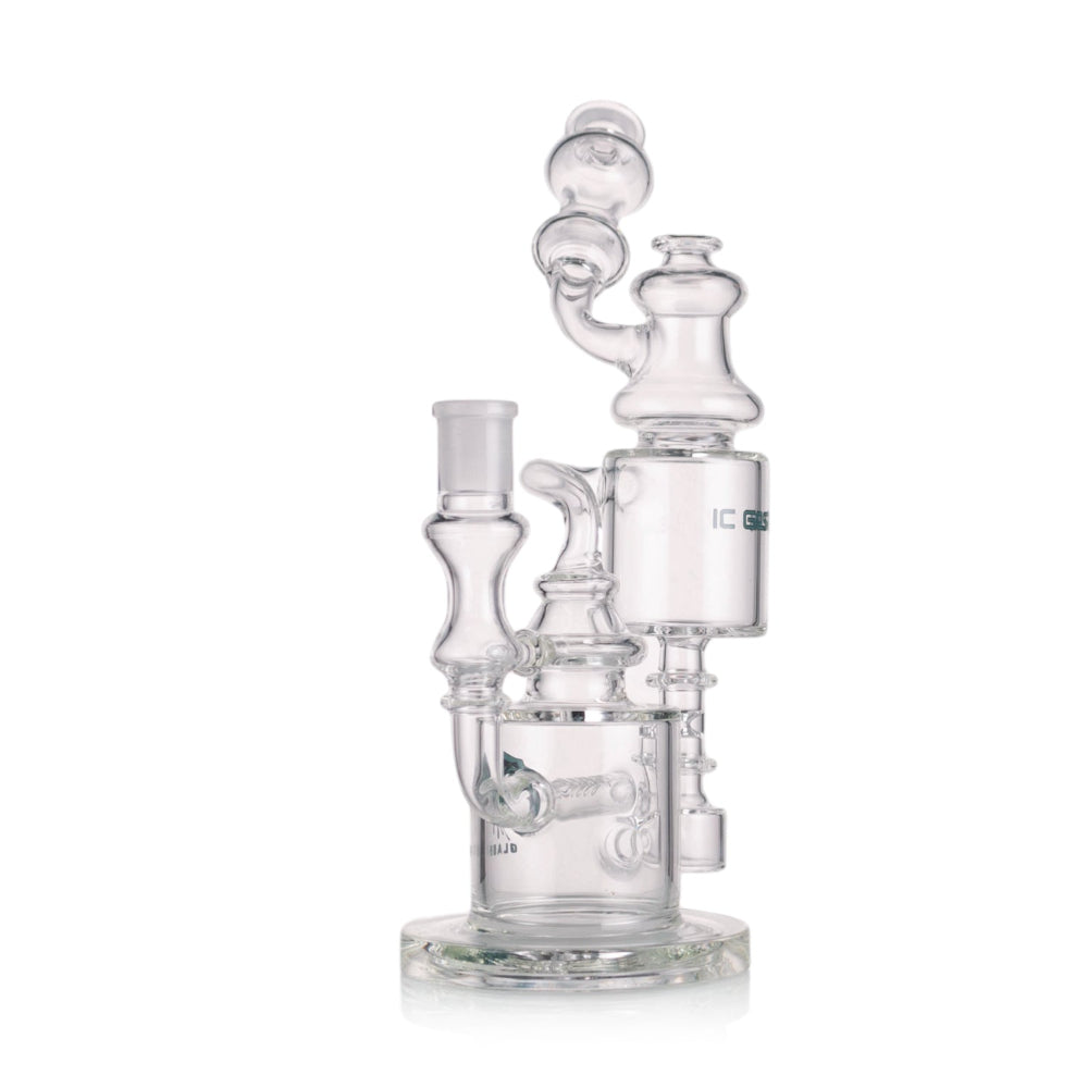 premium design recycler dab rig with quartz banger