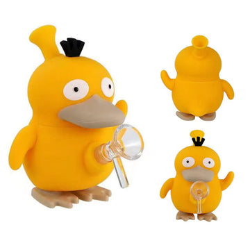 SILICONE DUCK WATER PIPE | Assorted 5 Colors | 4.5 inch Tall