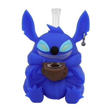 Silicone Bluish Rabbit Waterpipe | Animal | 4.5 inch Tall