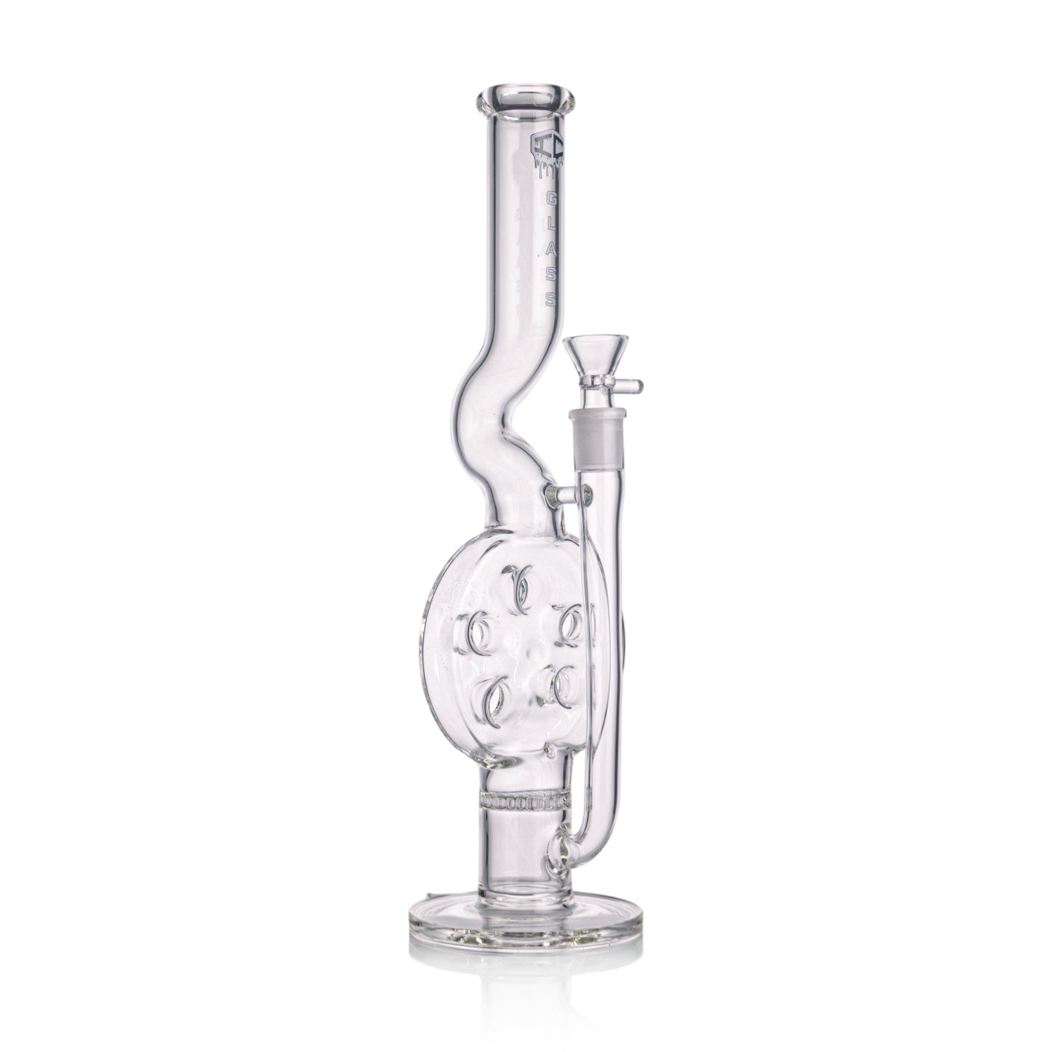 straight tube bong side view