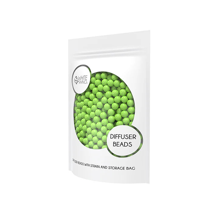 WHIE RHINO - Diffuser Beads with Strain & Storage Bag